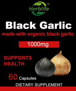 OEM/ODM Knoflookextract 1000 mg Bevat sojaboonolie, gelatine, plantaardige glycerine, zwarte knoflookextractcapsule - Product Image 2