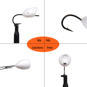 Moule en mousse rigide pour tête <span class=keywords><strong>de</strong></span> mouche, blanc uni, avec trou, pour la fabrication <span class=keywords><strong>de</strong></span> mouches flottantes <span class=keywords><strong>de</strong></span> surface, matériel <span class=keywords><strong>de</strong></span> montage <span class=keywords><strong>de</strong></span> mouches et leurres pour la pêche à la mouche - Product Image 6