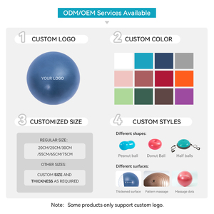 <span class=keywords><strong>Yoga</strong></span> 65cm d'OEM de stabilité de boule de gymnastique d'équilibre de PVC suisse avec le ballon d'exercice de pompe - Product Image 6