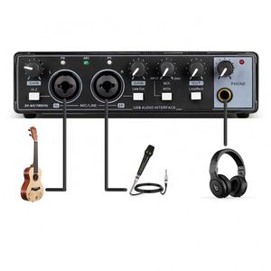 <span class=keywords><strong>Carte</strong></span> <span class=keywords><strong>son</strong></span> d'enregistrement en studio professionnelle Xtuga M-22D, nouveau modèle, interface audio USB, réduction du bruit, métal, <span class=keywords><strong>pour</strong></span> guitaristes - Product Image 6