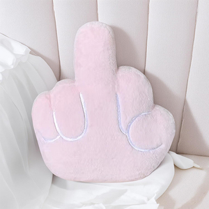 Almohada Decorativa con Forma de Dedo Medio, Almohada de Peluche Suave con Forma Divertida para Sofá, Sala de Estar, Dormitorio y Regalo Broma - Product Image 1