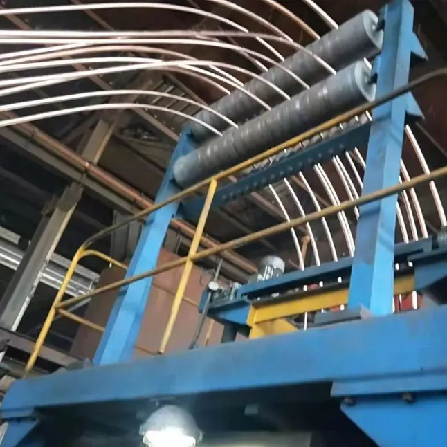 scrap brass copper rod upward casting drawing upcasting machine production line