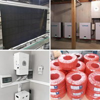 Systèmes d'énergie solaire photovoltaïque hybrides pour la maison 8kW 10kW 12kW, systèmes solaires hors réseau pour la maison 5kWh 10kWh 15kWh 20kWh, kit solaire