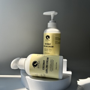 Logo personalizzato di fabbrica per la cura dei capelli ricci lozione per lo Styling naturale burro di karité lisciante luce brillante tenere arricciata crema - Product Image 3