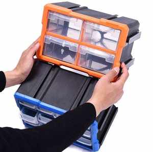 ลิ้นชักเก็บของพลาสติกมีสกรูแบบวางซ้อนกันได้ทนทานกล่องเครื่องมือจัดระเบียบชิ้นส่วนฮาร์ดแวร์ - Product Image 6