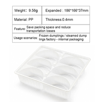 Boîte de rangement pour raviolis sans BPA, plateau compatible congélateur, organisateur de réfrigérateur, empilable et stable, conteneur pour potstickers, emballage de qualité alimentaire