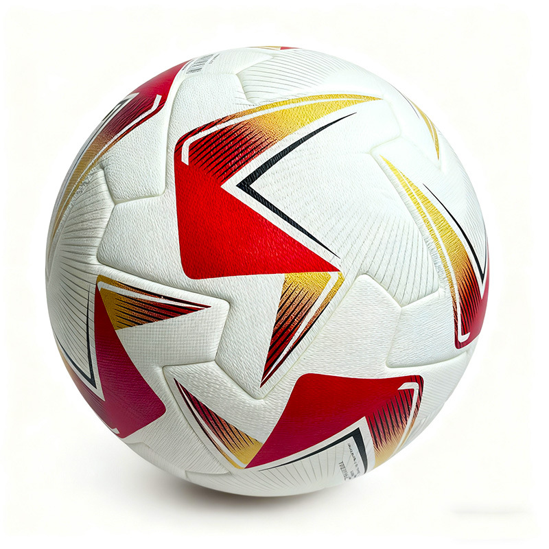 Balón de fútbol multicolor Copa América, piel roja.