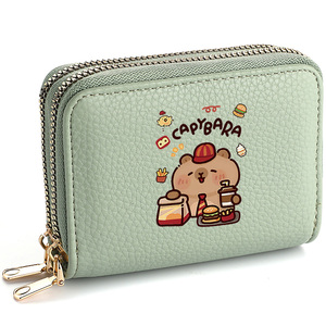 Portefeuille en <span class=keywords><strong>cuir</strong></span> PU de haute qualité pour femmes petit <span class=keywords><strong>porte</strong></span>-<span class=keywords><strong>carte</strong></span> d'identité <span class=keywords><strong>carte</strong></span> Style mignon Mini portefeuille à glissière pour femmes - Product Image 5