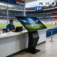 Mesa Táctil Inclinada de 43" y 55" con Libro Digital Gratuito y CMS |   Quiosco de Orientación Comercial 24/7 para Aeropuertos, Tiendas Minoristas y Educación