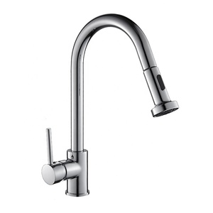 Kitchen With Pull <b>Down</b> Sprayer Brass Flexible Single Hole Pull Out Kitchen Mixer Water Tap AT9924 Kitchen Tap - Product Image 2