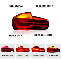 63217369117 63217369118 Luces Traseras LED Originales Usadas para BMW F30 LCI Serie 3 Sedán F80 M3 2016-2019, Luz Trasera, Faro Trasero