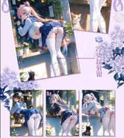 Boîte de boosters de cartes à collectionner anime Waifu en gros, cartes TCG de collection Peach 2, cartes Waifu holographiques à feuille chaude et laser froid