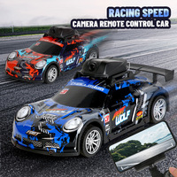 Voiture RC FPV de course à dérive avec éclairage PVC, contrôle mobile sans fil 2,4 GHz via application, caméra WIFI, chargeur Li-ion et câble USB