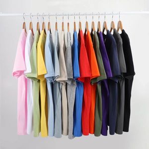 T-shirt Oversize da Uomo 100% Cotone Personalizzabile, Design Tinta Unita con Spazio Vuoto per Logo Serigrafato, Tessuto Lavorato a Maglia - Product Image 4