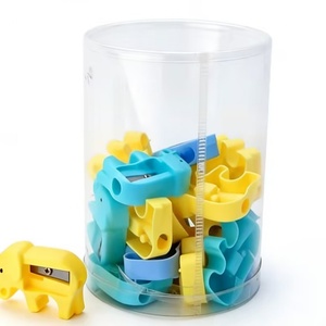 Taille-crayon manuel en plastique coloré à trou unique pour enfants, en forme d'éléphant, pour la papeterie scolaire, vente en gros 2026 - Product Image 2