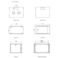 Armoire réseau FONCE W4X 19 pouces 4U, 6U, 9U, 12U 542 mm * 400 mm de profondeur, boîtier de données avec support mural, rack de serveur