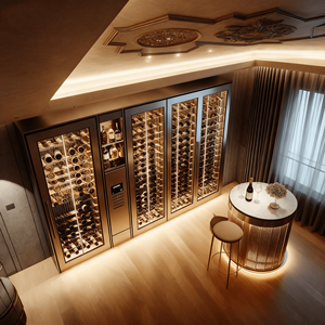 High Quality Big Modern Metal Glass Wine Refrigerator Display Bar <strong>Liquor</strong> Storage <strong>Cabinet</strong> for Hotel Restaurant - Product Image 5