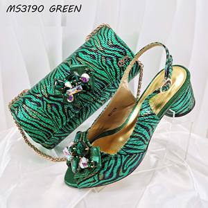 2026 Top Trendy Escarpin Femm Talon Haut pompe di lusso strass firmate scarpe da festa <span class=keywords><strong>tacchi</strong></span> e borse Set per le donne - Product Image 4