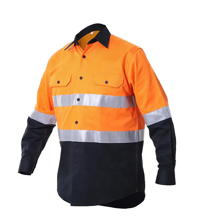 Veste de sécurité pour travail réfléchissant, haute visibilité, uniforme de travail, chemise à plusieurs poches, nouveau Design