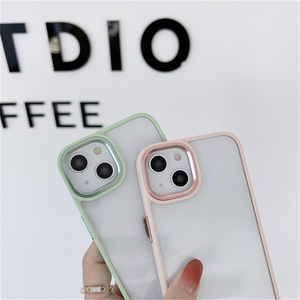 Custodia per telefono con protezione dell'obiettivo con struttura in metallo trasparente con superficie brillante per <span class=keywords><strong>iPhone</strong></span> 14 13 <span class=keywords><strong>Pro</strong></span> <span class=keywords><strong>Max</strong></span> 12 <span class=keywords><strong>11</strong></span> 7 8 Plus custodia antiurto - Product Image 4