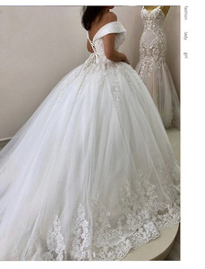 Vestido de Novia Sexy con Cintura Personalizable al por Mayor, Vestido de Novia con Cola de Lazo, Vestido de Novia con Hombros Descubiertos y Espalda Descubierta - Product Image 2