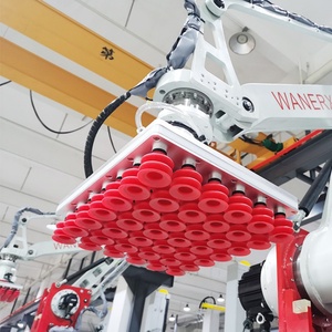 Palettiseur robotique mobile <span class=keywords><strong>de</strong></span> 50kg Machine à empiler électrique automatique pour boissons alimentaires avec clôture <span class=keywords><strong>de</strong></span> sécurité - Product Image 5