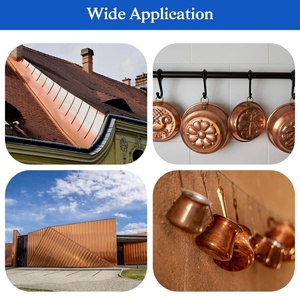 Bobine de cuivre 1000 x 50 x 0,2 mm, souple, non allié, 99,9 % cuivre pur, conducteur flexible pour électronique DIY, modélisme, artisanat, toiture - Product Image 6