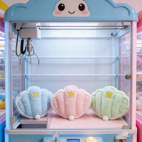 Jouets en peluche à coque de dessin animé de 8 pouces, animaux en peluche, jouets pour enfants à thème dessin animé et anime, pour machines à griffes