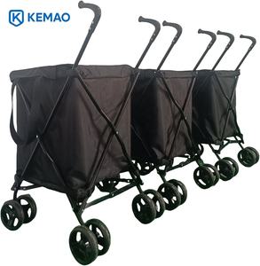 Qingdao Vente en gros en usine Supermarché Chariot à provisions pliant Chariot pliable avec sac en toile personnalisable OEM - Product Image 6
