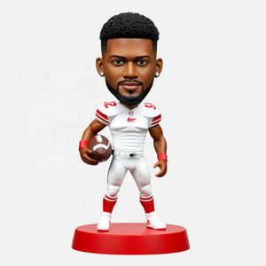 रेसिन रग्बी खिलाड़ी बोबलहेड लालिवाइन कस्टम व्यक्तिगत खिलाड़ी बोबलहेड एक्शन - Product Image 1