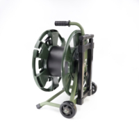 Tambour de déroulement tactique blindé rétractable portable et robuste pour FTTH, 100M 200M 150M 500M