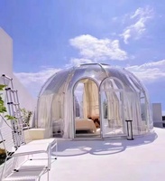 Tente à bulles moderne transparente en polycarbonate pour camping en plein air cabine ciel étoilé maison PC maison dôme tente dôme à bulles transparente