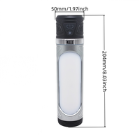 Lampe de poche en aluminium à haut lumen avec deux sources lumineuses LED COB, gradation progressive, compatible avec un trépied magnétique, lampe de travail extérieure
