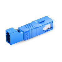 Conector de fibra óptica SC/UPC macho a LC/UPC hembra adaptador de fibra óptica SC LC acoplador óptico híbrido