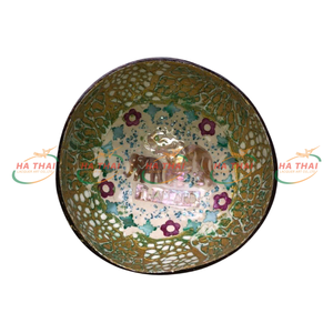 Làm bằng tay khảm khảm mẹ của Ngọc Trai lưu niệm nghệ thuật khảm dừa bát kỳ lạ vỏ dừa bát - Product Image 5