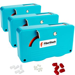 Boîte de nettoyage de câbles à fibres optiques OEM ODM Fibershack, lot de 3, nettoie les connecteurs de câbles à fibres optiques SC LC, inclut des capuchons anti-poussière pour - Product Image 1