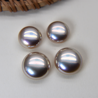 Perles synthétiques blanches en ABS à dos plat, perles en vrac à facettes pour décoration DIY, vente en gros, demi-perles rondes