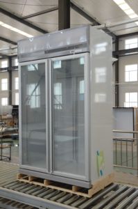 Dọc công suất lớn 2 cửa kính hiển thị mát đồ uống tủ lạnh tủ lạnh - Product Image 4