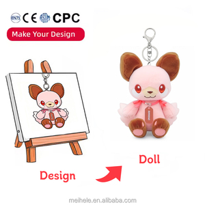 Ce CPC OEM ODM tùy chỉnh sang trọng Keychain làm cho riêng của bạn Đồ chơi plushie Custom made plushies với <span class=keywords><strong>logo</strong></span> - Product Image 3