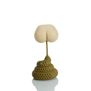 Infuseur à thé amusant en forme de fèce en silicone, boule filtrante pour thé en vrac - Product Image 3