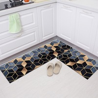 40x60+40x120 cm Various Design Polyester Non slip Washable Kitchen Mats Water Absorbent Runner Rug Kitchen Mat
