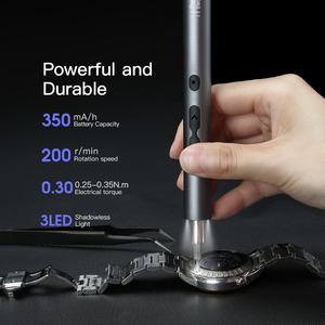 Профессиональный набор аккумуляторных мини-отверток UFTOOLS 120 в 1 с литиевой батареей, сталь S2, многофункциональный, OEM, в кейсе - Product Image 2