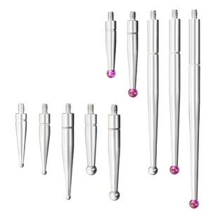 Sonda de Contacto Tipo Palanca para Indicador de Dial, Rosca M1.4/M1.6/M1.7/M1.8/M2.0, Bola de Rubí/Acero de Tungsteno, Precisión de <span class=keywords><strong>0.01</strong></span> - Product Image 1