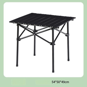 Table pliante portable en métal pour l'extérieur, multifonctionnelle, pour pique-nique, barbecue, camping, vente chaude - Product Image 4