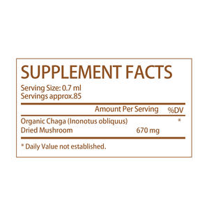 Gotas Líquidas de Hongo Chaga Seco OEM Directo de Fábrica, Suplemento Dietético de Alta Potencia para Fabricantes de Productos para la Salud - Product Image 2
