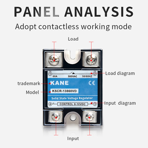 SSR-10VD nâng cấp KSCR-13810VD 380VAC điều chỉnh điện điều khiển công suất 0-10vdc chiết 10A trạng thái rắn điều chỉnh điện áp - Product Image 2