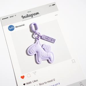 Porte-clés en métal motif cheval de dessin animé mignon, porte-monnaie, pendentif pour sacs, prochainement disponible - Product Image 6