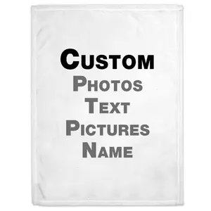 MU 3D-Druck Sublimationsdruck personalisierte individuelle flanell-Fleece-Überwurfdecke mit Fotos Text Bilder Name