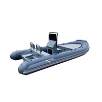 Bateau pneumatique pliable en fibre de verre Hypalon avec moteur à jet pour la pêche, vendu par Alu
