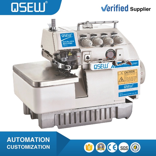 QS-737M High Speed 3 Thread Wedding DressSkirt Lace Fishing Thread Handkerchief Industrial Overlock Industrial Sewing Machine
